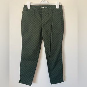 Olive and Black Dotted Old Navy Pixie Pants - 8P